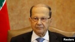 Presiden Lebanon Michel Aoun di Istana Presiden, Baabda, Lebanon, 7 November 2017. (Foto: dok).