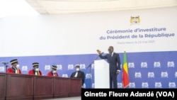 La prestation de serment de Patrice Talon au Bénin, le 23 mai 2021. 