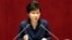 FILE - South Korean President Park Geun-hye delivers a speech at the National Assembly in Seoul, South Korea, following North Korea's recent nuclear test and long-range rocket launch. 