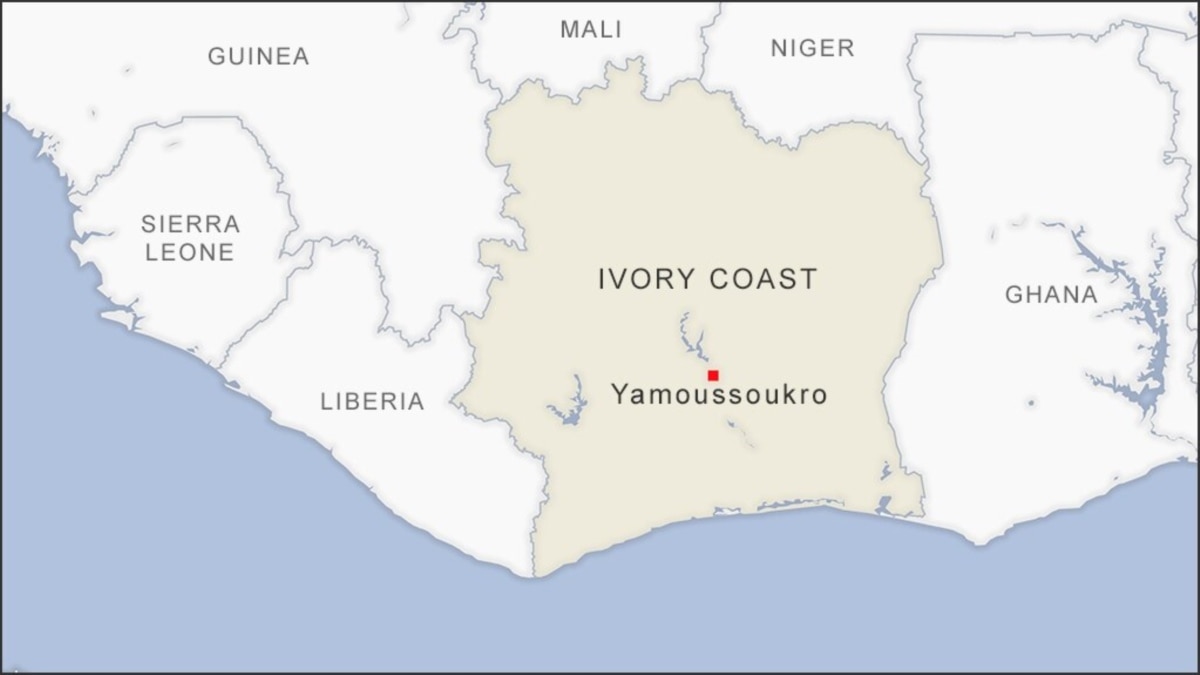 ivory coast map