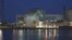 This photo provided by Greenpeace shows a video projection reading "Tricastin, nuclear accident, " on the Tricastin power plant complex, July 15, 2013 in southern France. 