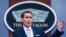 El secretario de prensa del Departamento de Defensa de Estados Unidos, John Kirby, en una alocución el 25 de agosto de 2021.