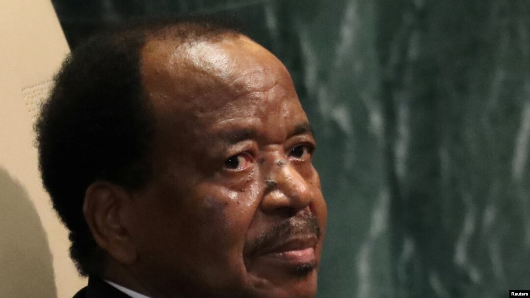 FILE - President Paul Biya of Cameroon waits to address the 71st United Nations General Assembly in New York, Sept. 22, 2016.
