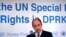 Special Rapporteur on the situation of human rights in North Korea Tomas Ojea Quintana listens to a reporter's question during a news conference in Seoul, South Korea, Dec. 14, 2017.  