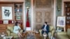 FILE - German Foreign Minister Annalena Baerbock, left, speaks with Moroccan Foreign Minister Nasser Bourita during her official visit to Rabat, Morocco, Thursday, Aug. 25, 2022.