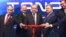 Turkey's President Recep Tayyip Erdogan, center, attends the opening ceremony of Trans-Anatolian Natural Gas Pipeline (TANAP), a key pipeline that will carry natural gas from Azerbaijan's gas fields to Turkish markets and eventually to Europe, in Eskisehir, northwestern Turkey, June 12, 2018.