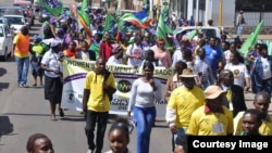 A large number of people staged protests in the run-up to the SADC Summit urging leaders to take care of their interests. (Photo: Courtesy Image)