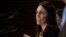 New Zealand Prime Minister Jacinda Ardern speaks during the post-Cabinet press conference in Wellington, May 11, 2020.
