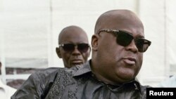 Felix Tshisekedi dans la maison familiale de Limete après la mort de son père Etienne Tshisekedi, le 3 février 2017 