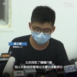黃之鋒指責港府取消候選人資格的作為