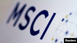 The MSCI logo is seen in this June 20, 2017, illustration.