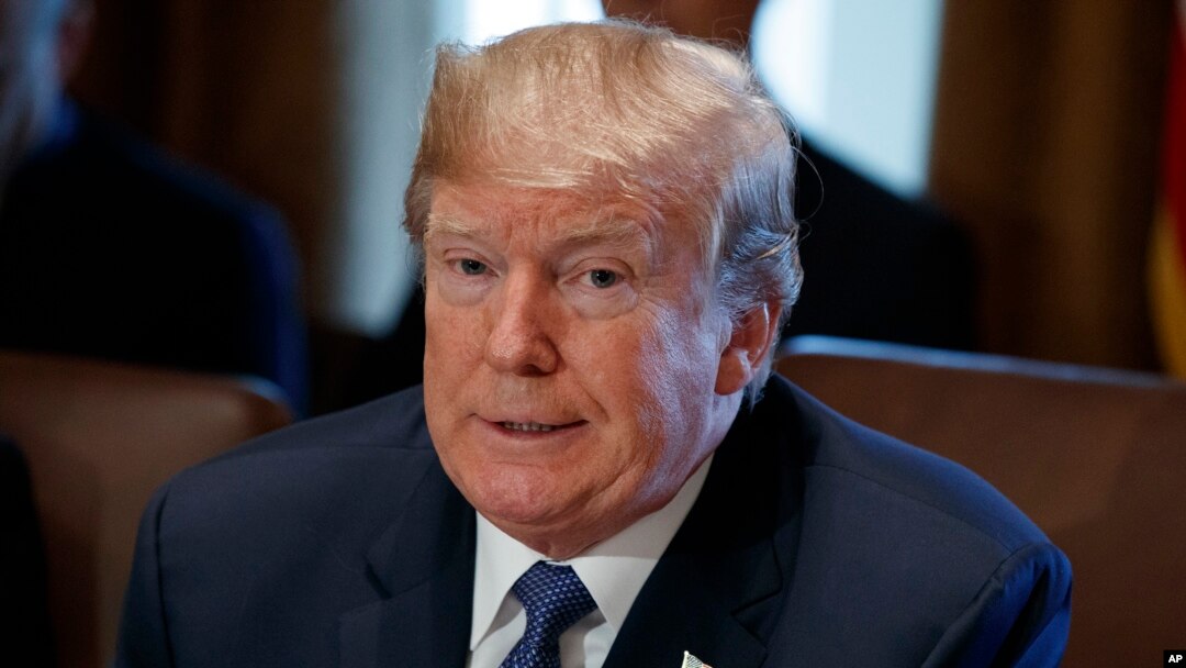 Tổng thống Donald Trump phát biểu trong một cuộc họp nội các tại Tòa Bạch Ốc, ngày 1/11/2017.