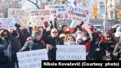 Protest podrške studentima u Otavi, 1. februar 2025. (Courtesy/Nikola Kovačević)