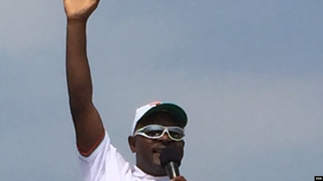 President Nkurunziza launching his reelection campaign.