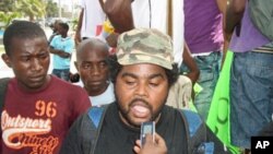 Dionísio Casimiro "Carbono", um dos organizadores da manifestação de 2 de Setembro em Luanda.