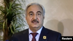 Le maréchal Khalifa Haftar, à Amman, Jordanie, 24 août 2015.