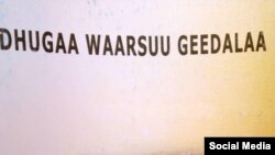 Dhugaa Waarsuu Geedalaa--kitaaba haaraa Galma Goolloo