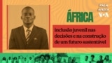 Lando Kiala, jovem líder africano que se destaca na promoção da paz e segurança no continente.