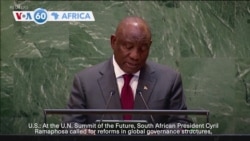  VOA 60: South Africa’s President calls for reform of global governance structures