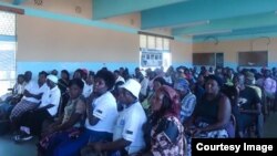 A representative of the commuter omnibus operators, Shem Mberi, said they would co-operate with council in its endeavors to decongest the city. (Photo: Combined Harare Residents Trust)