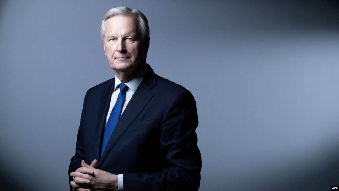 (FILES) Head of the Task Force for Relations with the UK, Michel Barnier poses during a photo session on May 11 , 2021 in Paris.