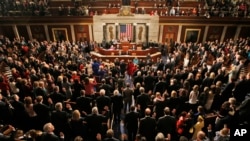 Members of the House of Representatives of the 111th Congress are sworn in in the House Chamber on Capitol Hill in Washington.