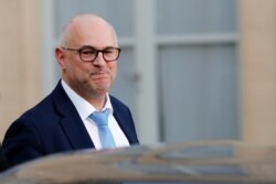 French newly appointed junior minister for pensions, Laurent Pietraszewski leaves the Elysee Palace after the weekly cabinet meeting, Dec.18, 2019 in Paris.