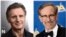 This combination photo shows Liam Neeson at a screening of "Concussion" in New York on Dec. 16, 2015, left, and director Steven Spielberg at the 68th Directors Guild of America Awards in Los Angeles on Feb. 6, 2016. 