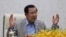 Cambodia's Prime Minister Hun Sen speaks in Phnom Penh during a speech on the current state of a new virus from China, Jan. 30, 2020.