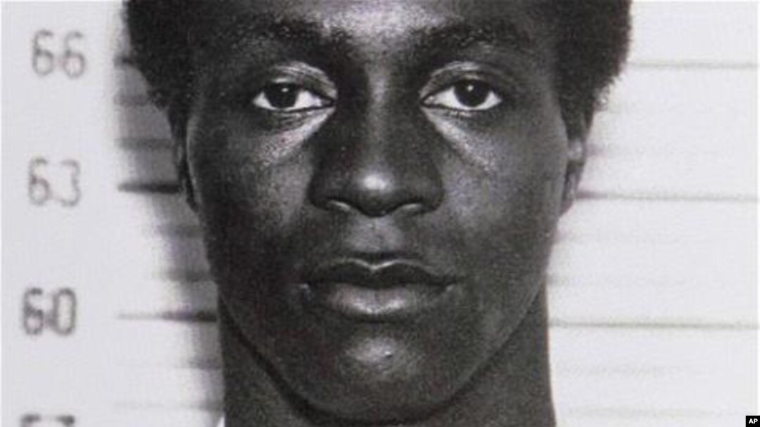 Foto de George Wright aquando da sua prisão em 1963