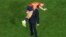 This picture taken on August 20, 2023 shows President of the Royal Spanish Football Federation Luis Rubiales carrying Spain's Athenea del Castillo Beivide on his shoulder as they celebrate winning the Australia and New Zealand 2023 Women's World Cup final
