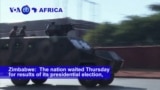 VOA60 Africa- Heavy police presence in Harare, Zimbabwe after bloody security crackdown following election