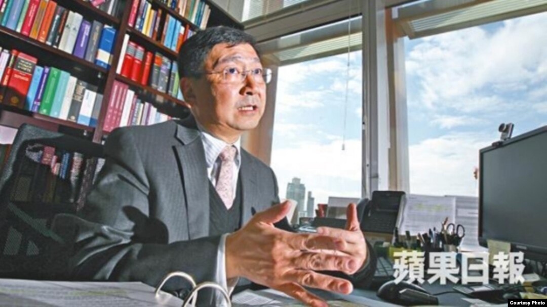 香港大学前法学院院长陈文敏教授（苹果日报图片）
