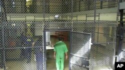 FILE - A death row inmate enters cellblock at Lieber Correctional Institution, Ridgeville, S.C., Feb. 19, 2003.
