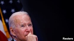 U.S. President Joe Biden said Sept. 1, 2021, that the Texas law that bans abortions after six weeks of pregnancy “blatantly violates the constitutional right established” under the landmark 1973 Roe v. Wade decision.