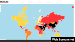 無國界記者組織網址截圖