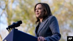 Wakil Presiden AS Kamala Harris menuntut agar Senat melanjutkan pekerjaan mereka dan meloloskan RUU hak pilih sekarang. (Foto: AP)