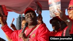 MDC president Morgan Tsvangirai and deputy Thokozani Khupe