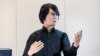 Humanoid robot 'Geminoid' is pictured at AI for Good Global Summit, in Geneva