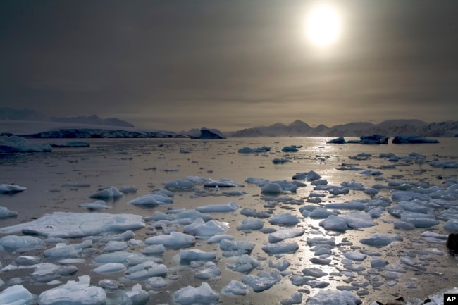 This undated image provided by British Antarctic Survey, shows the North Cove, in Antarctic. Michael Shortt/British Antarctic Survey via AP)