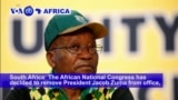 VOA60 Africa- ANC decides to remove President Jacob Zuma from office, Zuma likely to reject decision