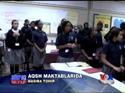 Amerika maktablarida/African American girls school
