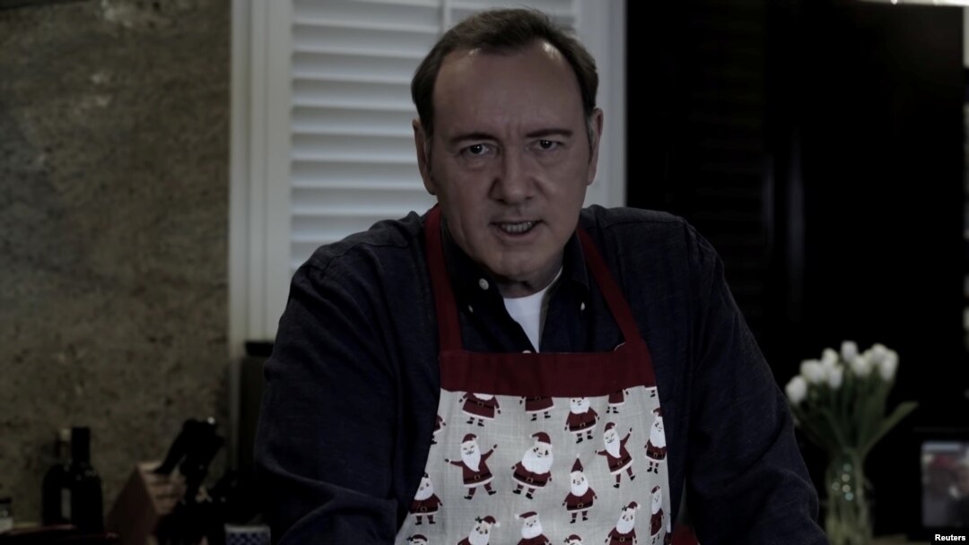 Actor Kevin Spacey in a still image taken from a YouTube video released on December 24, 2018.