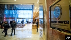 Seguridad en la Trump Tower de Nueva York.