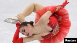 Nữ VĐV Alina Zagitova của Nga tại Olympic Mùa đông Pyeongchang 2018 