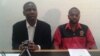 ZCTU leaders Japhet Moyo loMnu. Peter Mutasa.