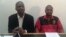 ZCTU leaders Japhet Moyo loMnu. Peter Mutasa.