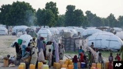 Camp de déplacés, Maiduguri, Nigeria, le 30 août 2016.