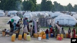 Muna, daya daga cikin sansanoni da 'yan gudun hijira ke samun mafaka a birnin Maiduguri da ke arewacin Najeriya