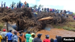 FILE—Flash floods wiped out several homes following heavy rains in Kamuchiri Village of Mai Mahiu